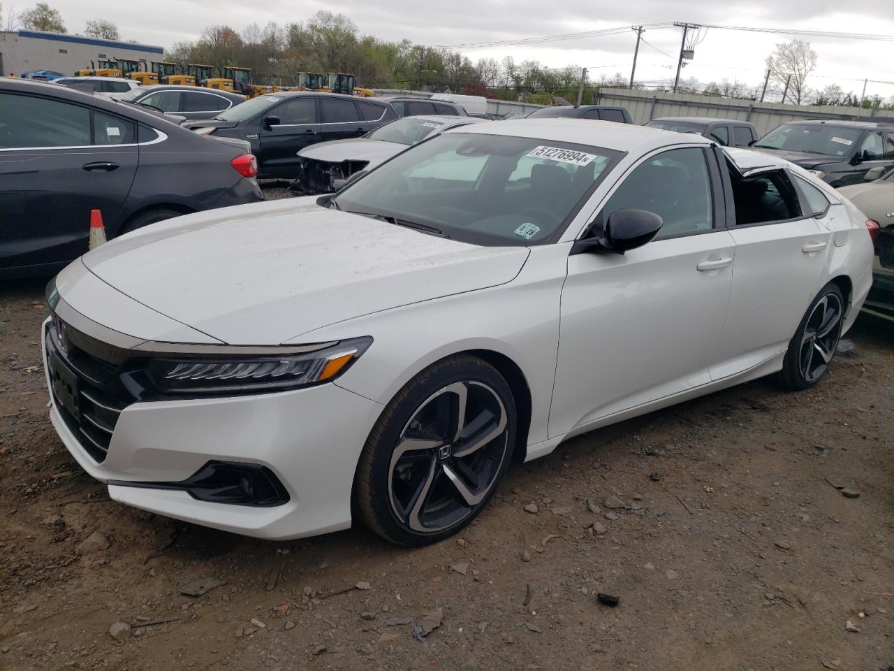 2022 HONDA ACCORD SPORT VIN:1HGCV1F3XNA089178