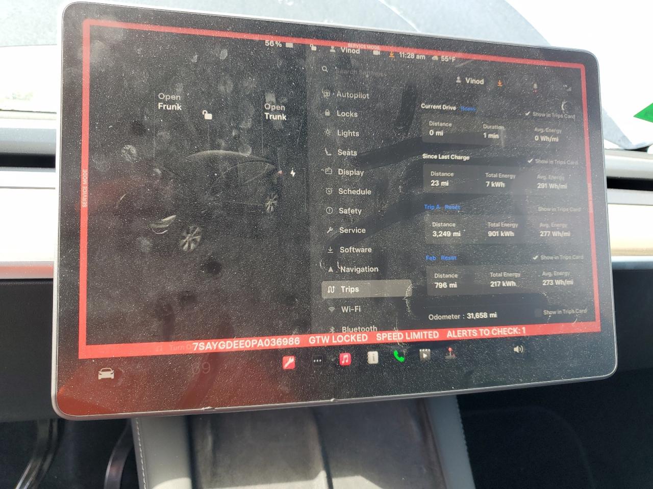 2023 TESLA MODEL Y  VIN:7SAYGDEE0PA036986
