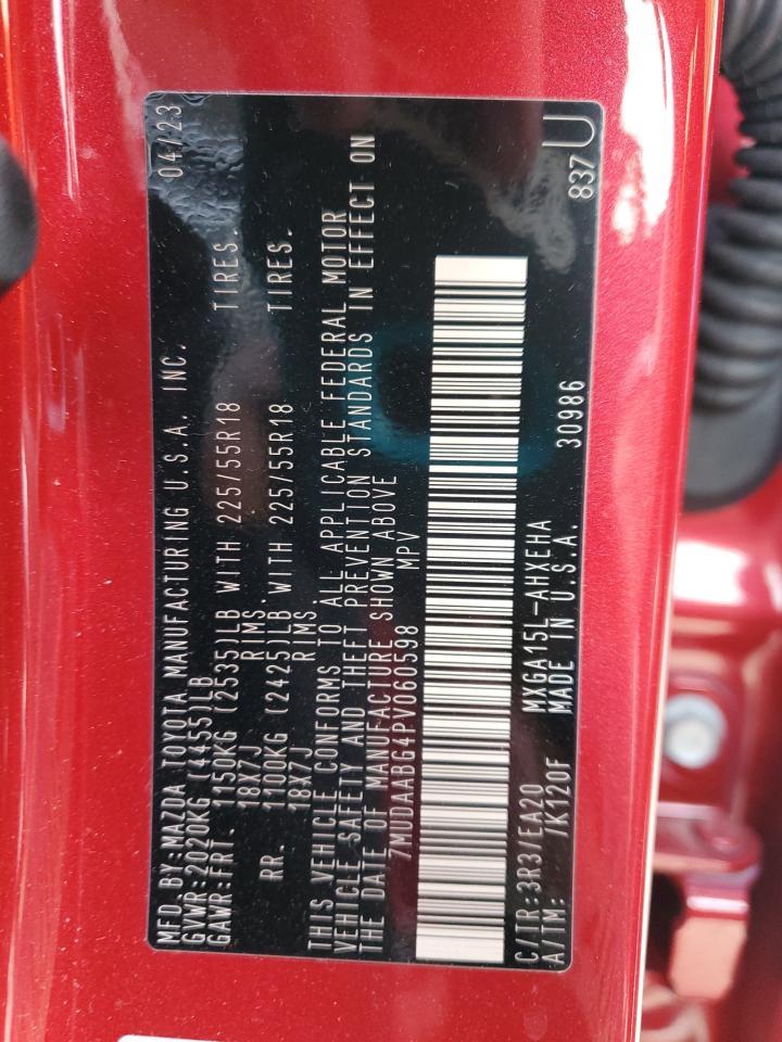 2023 TOYOTA COROLLA CROSS XLE VIN:7MUDAABG4PV060598