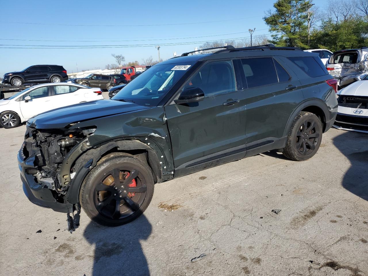 2022 FORD EXPLORER ST VIN:1FM5K8GC0NGC20862