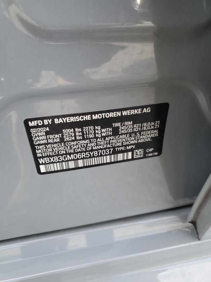 2024 BMW X2 M35I VIN:WBX83GM06R5Y87037