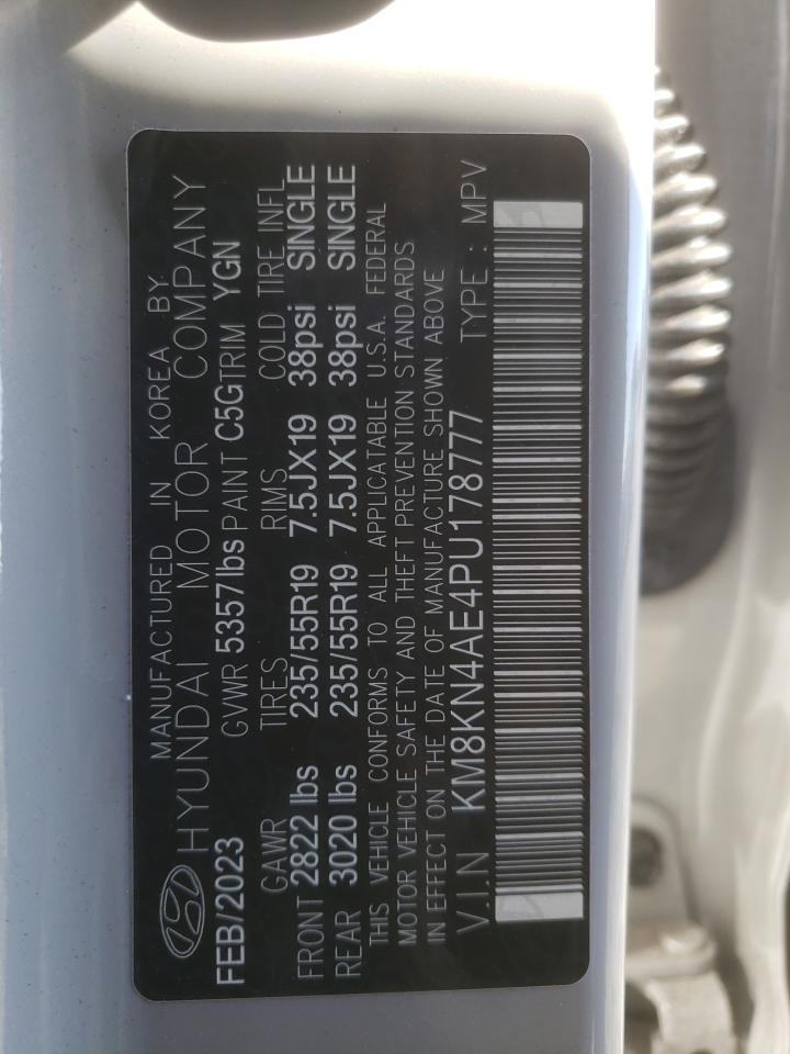 2023 HYUNDAI IONIQ 5 SEL VIN:KM8KN4AE4PU178777