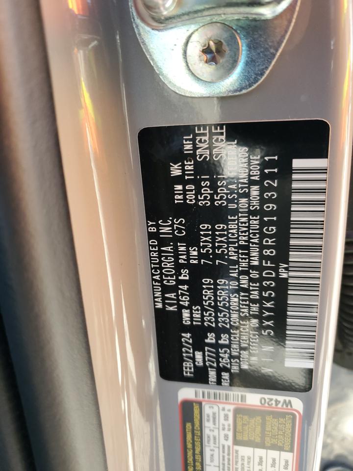 2024 KIA SPORTAGE SX PRESTIGE VIN:5XYK53DF8RG193211