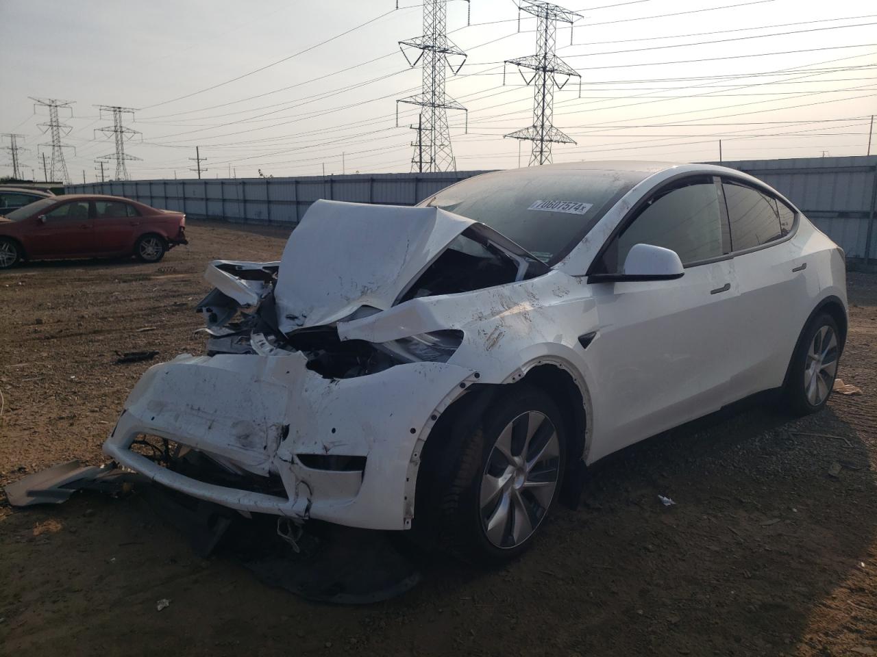 2022 TESLA MODEL Y  VIN:7SAYGAEE2NF383055