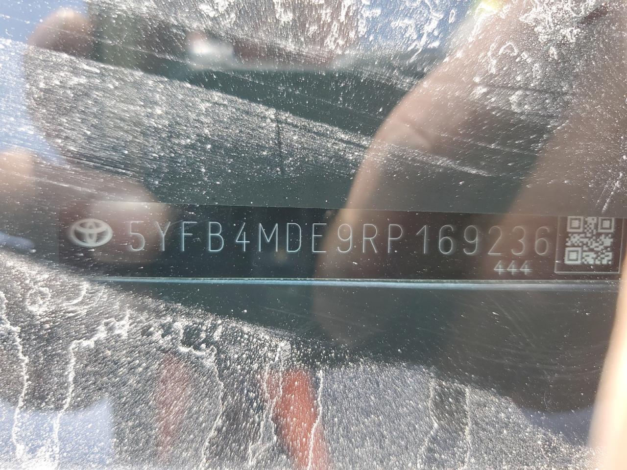 2024 TOYOTA COROLLA LE VIN:5YFB4MDE9RP169236