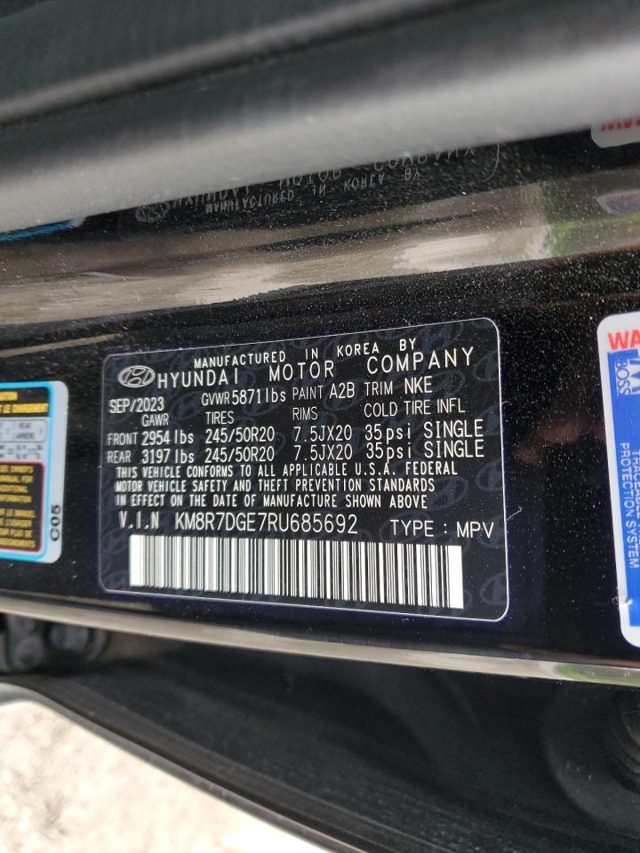 2024 HYUNDAI PALISADE CALLIGRAPHY VIN:KM8R7DGE7RU685692