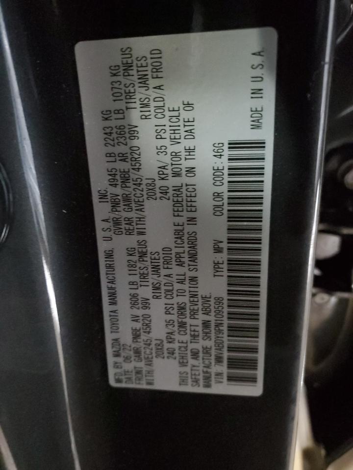 2023 MAZDA CX-50 PREMIUM VIN:7MMVABDY9PN109598
