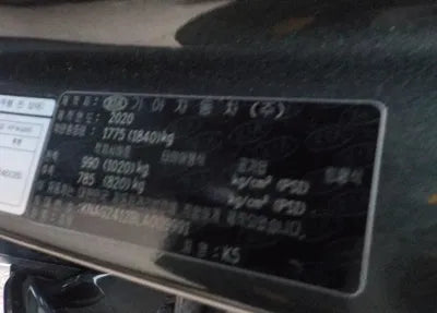 2020 Kia K5 KNAG2412BLA009991 VIN:KNAG2412BLA009991