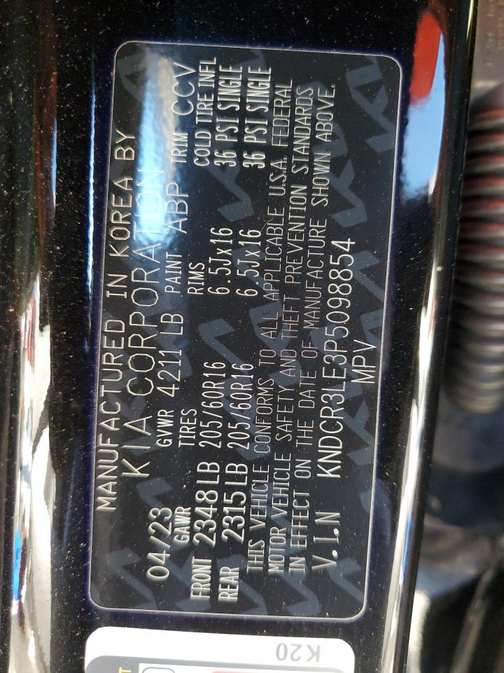 2023 KIA NIRO EX VIN:KNDCR3LE3P5098854