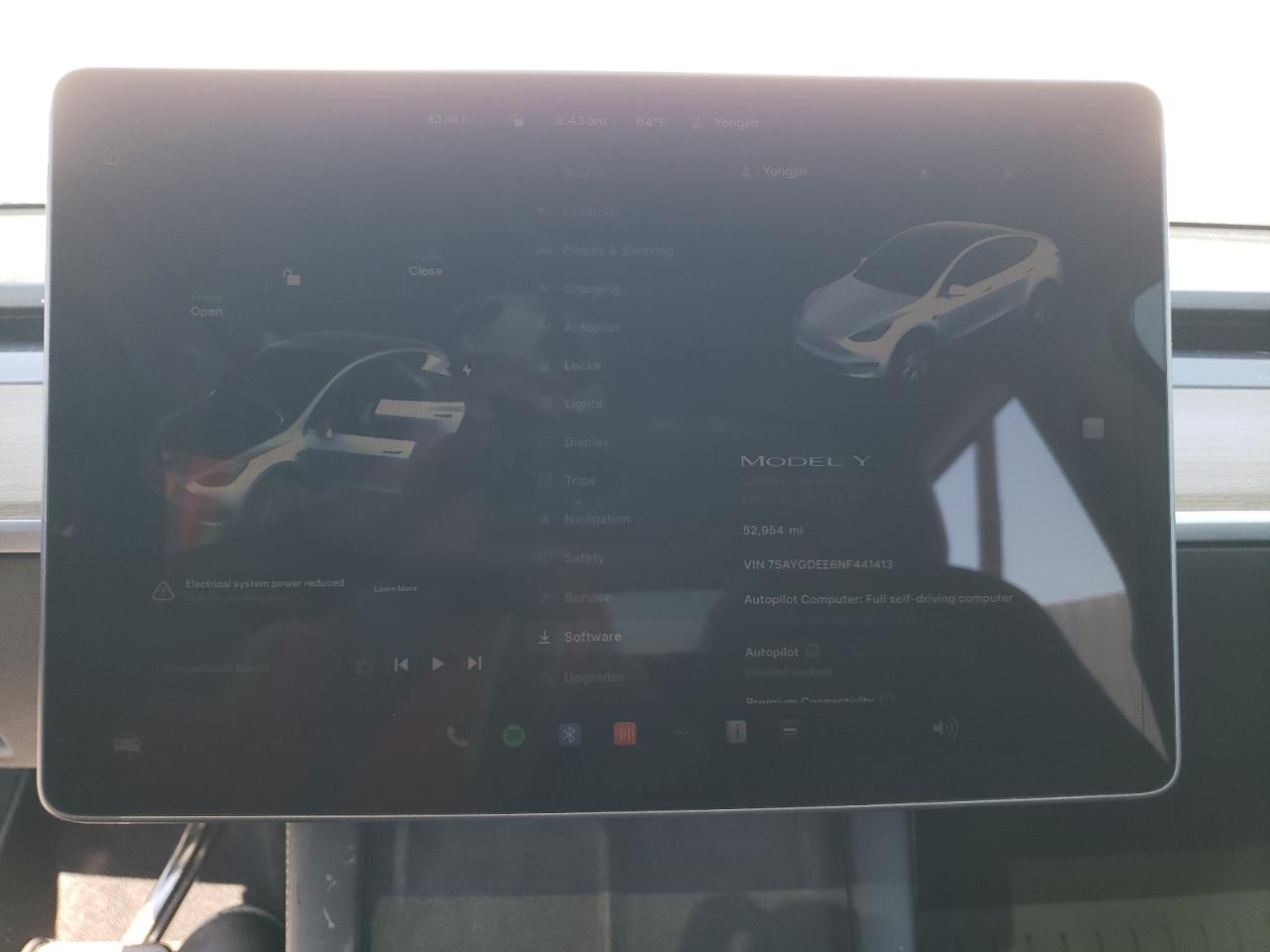 2022 TESLA MODEL Y  VIN:7SAYGDEE6NF441413