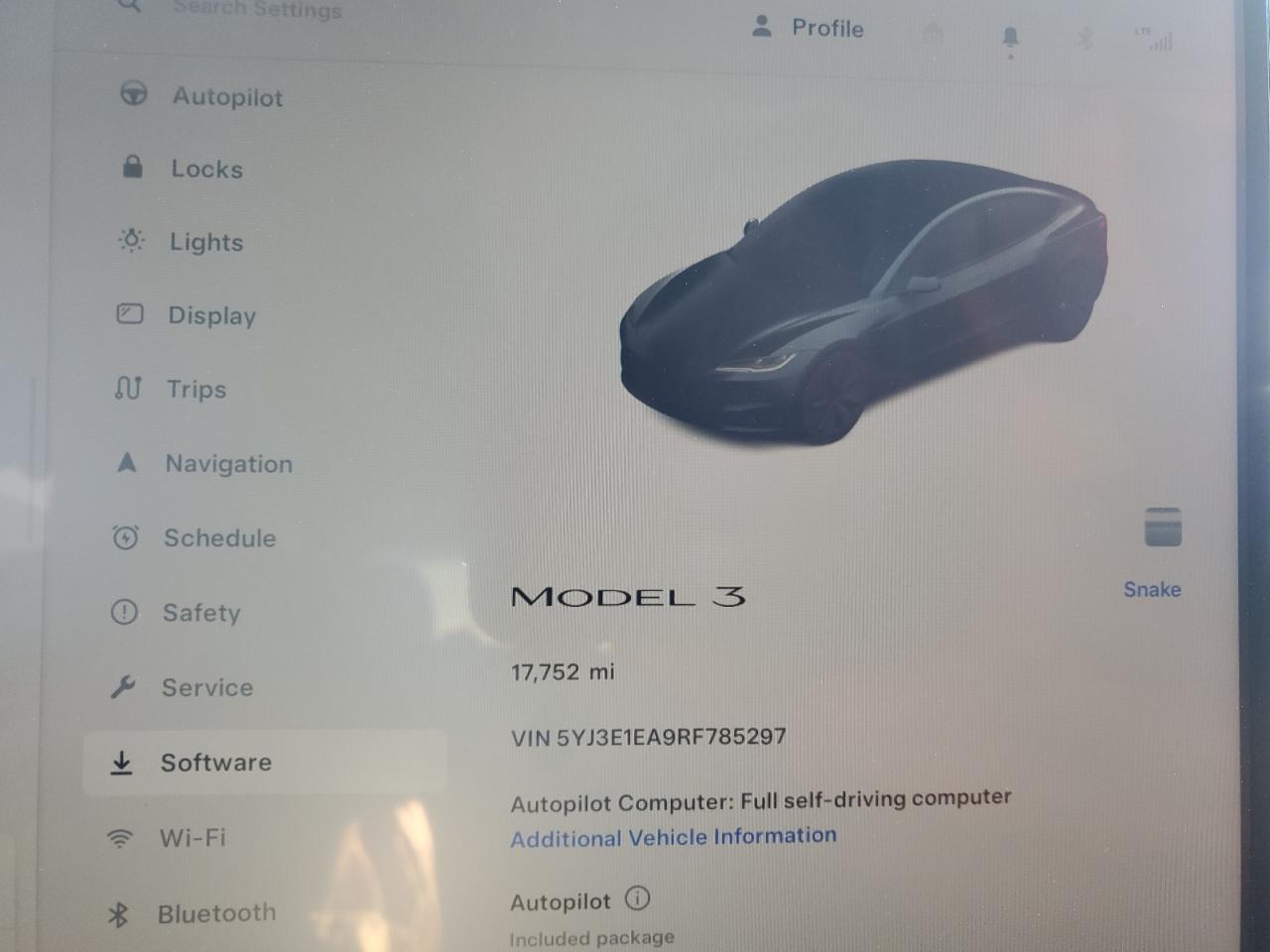2024 TESLA MODEL 3  VIN:5YJ3E1EA9RF785297