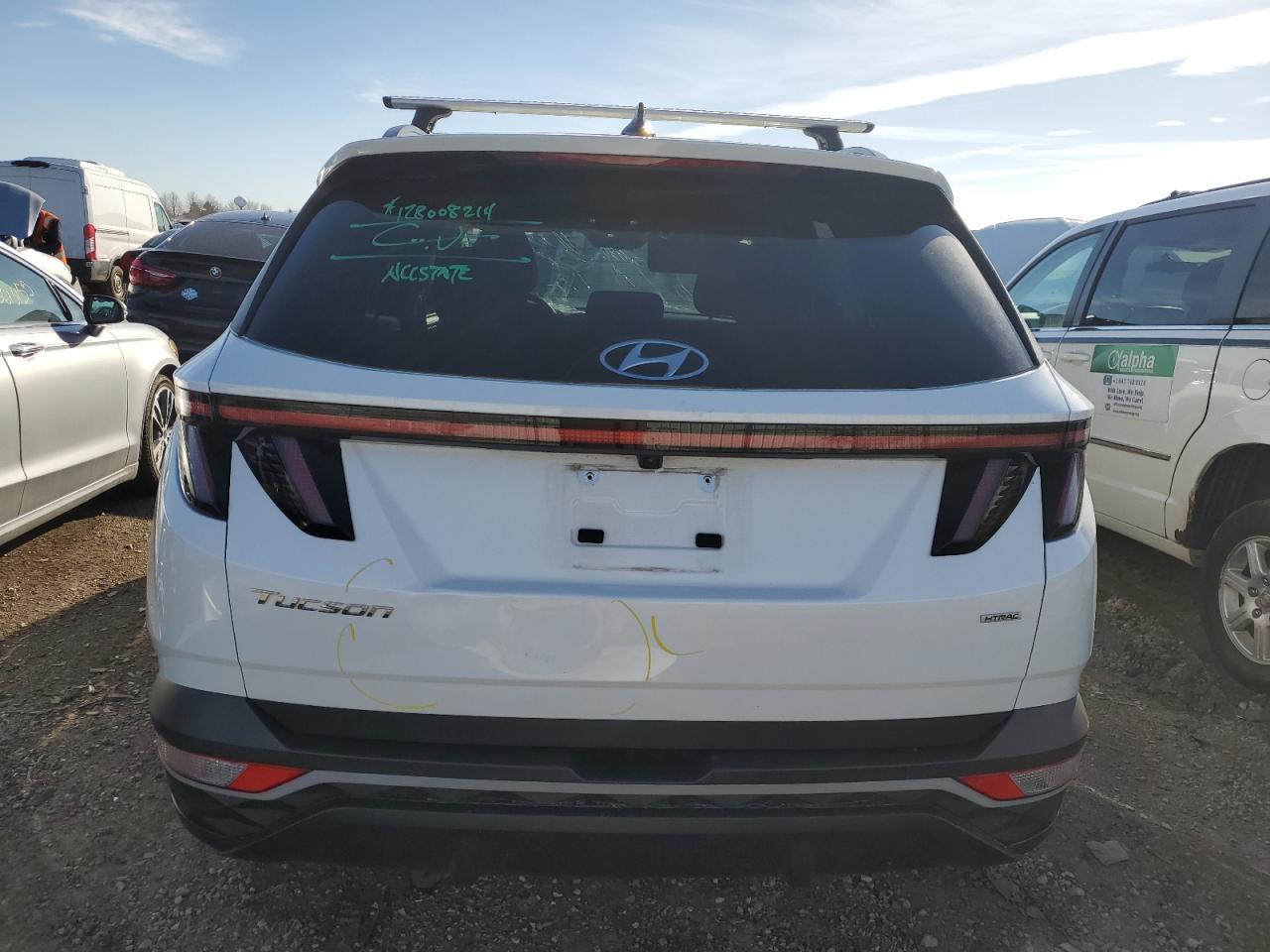 2022 HYUNDAI TUCSON SEL VIN:5NMJBCAEXNH047280