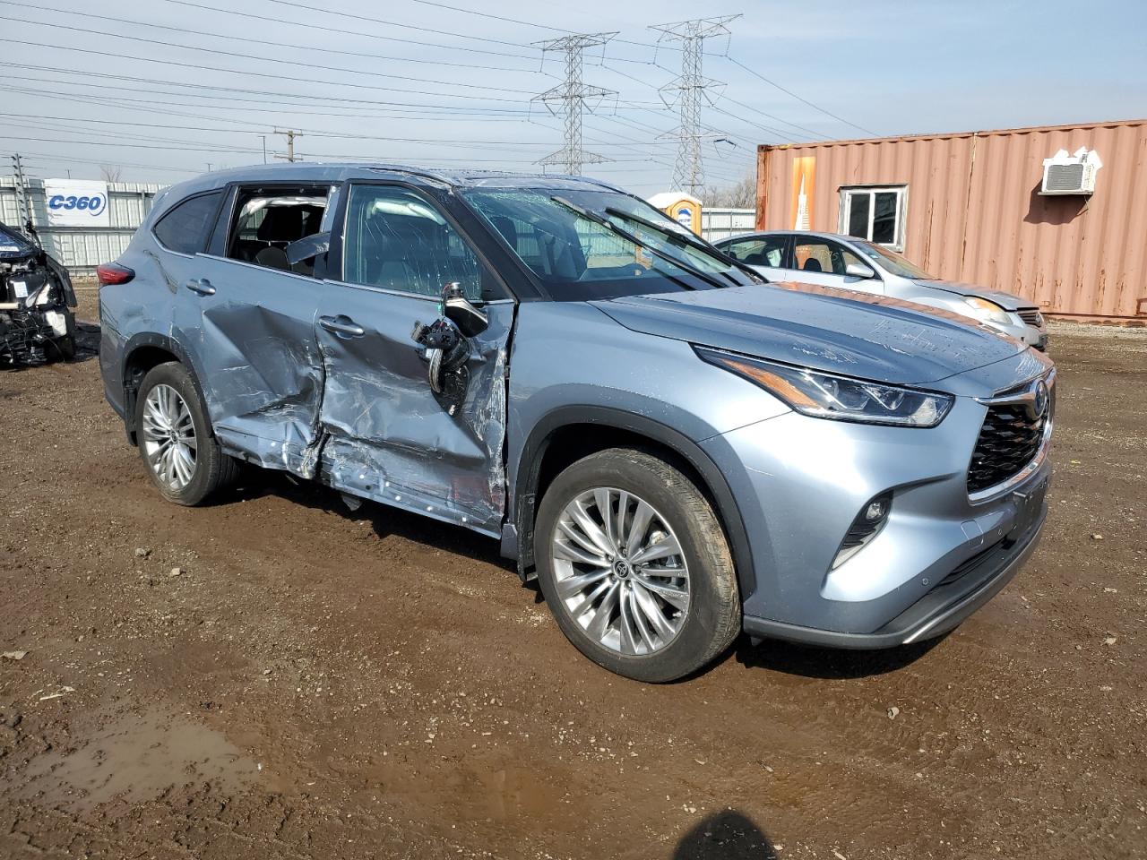 2022 TOYOTA HIGHLANDER HYBRID PLATINUM VIN:5TDEBRCH7NS083565