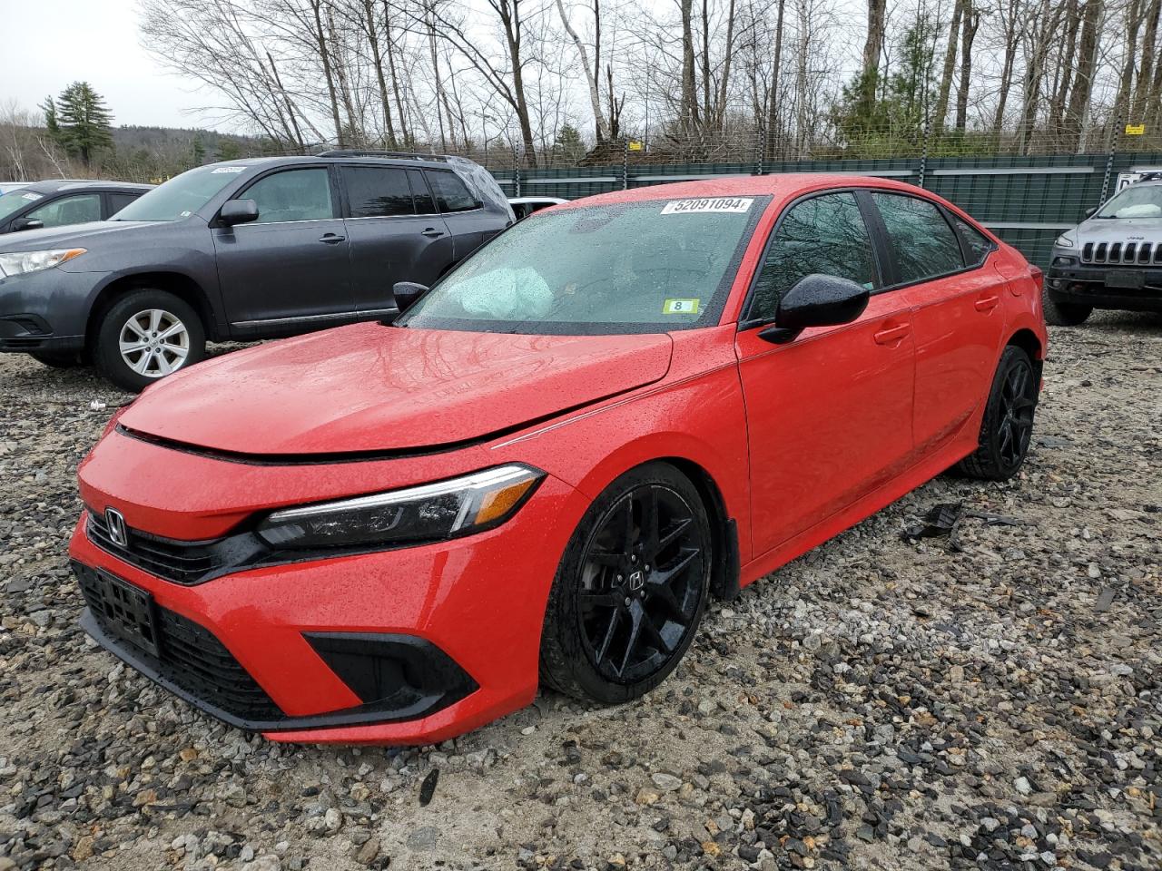 2022 HONDA CIVIC SPORT VIN:2HGFE2F57NH599154