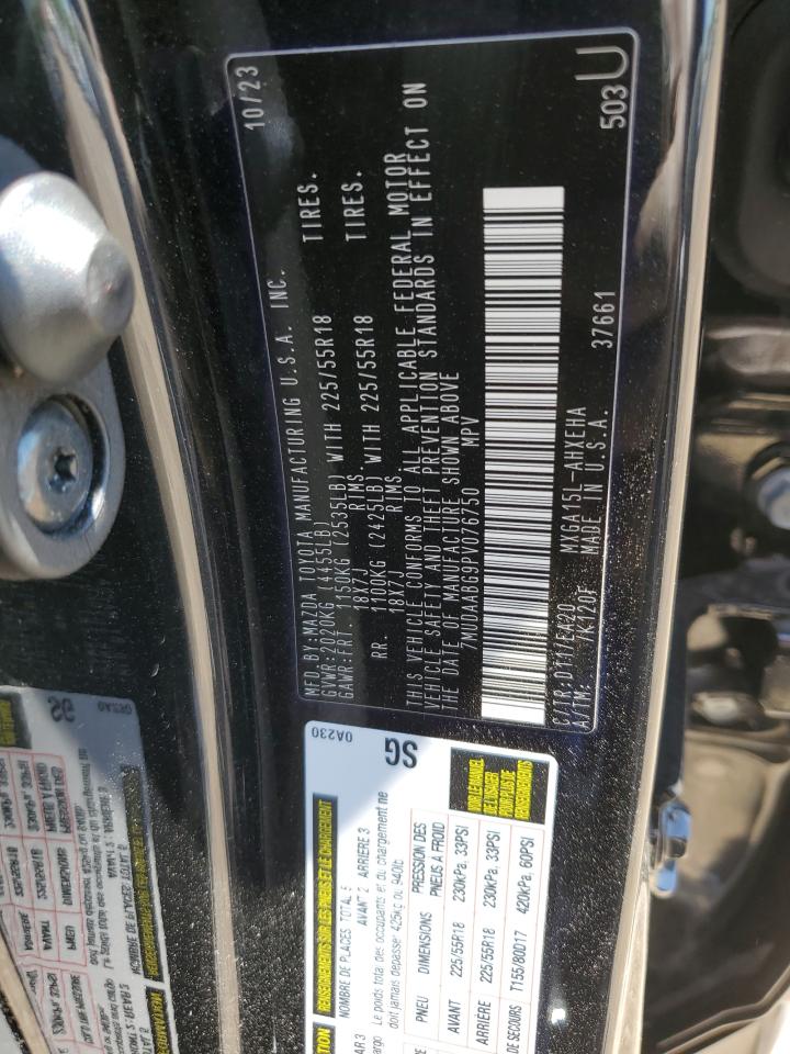 2023 TOYOTA COROLLA CROSS XLE VIN:7MUDAABG9PV076750