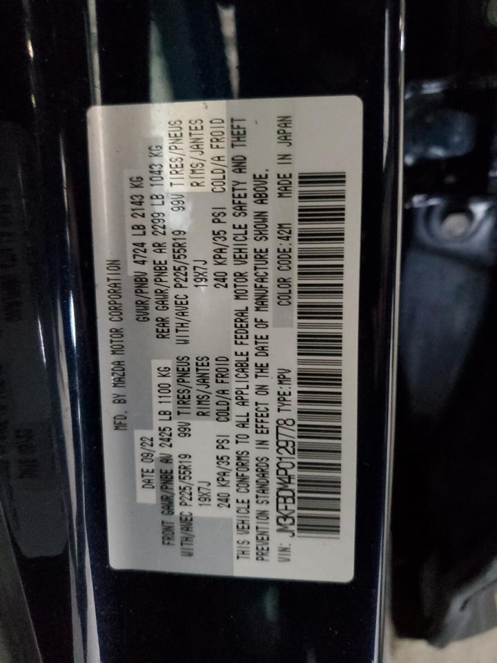 2023 MAZDA CX-5 PREMIUM VIN:JM3KFBDM4P0129778