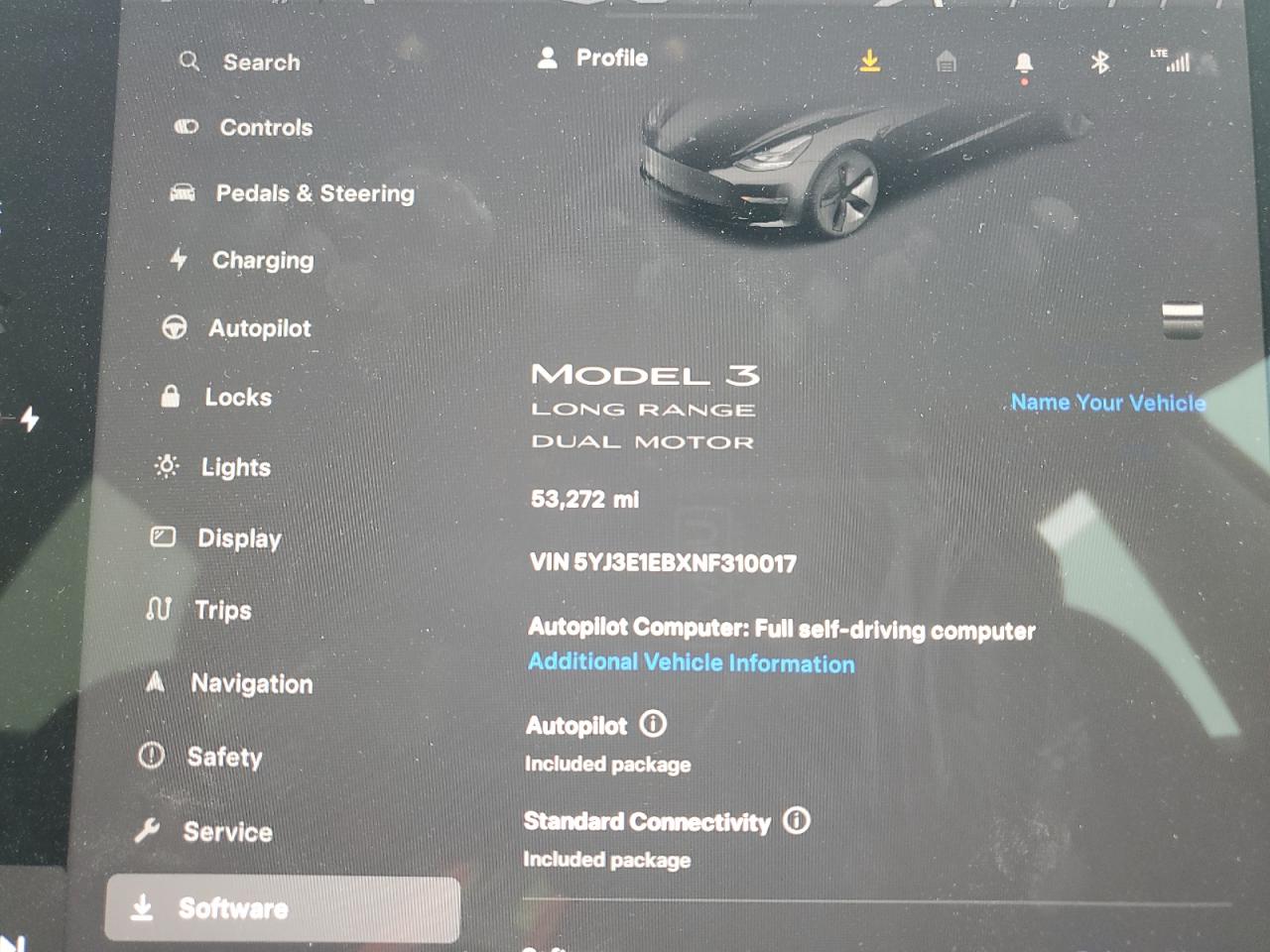 2022 TESLA MODEL 3  VIN:5YJ3E1EBXNF310017