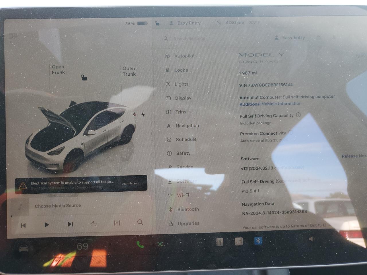 2024 TESLA MODEL Y  VIN:7SAYGDED8RF156144