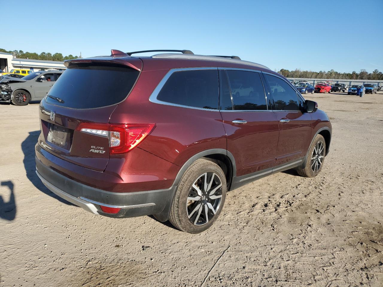 2022 HONDA PILOT ELITE VIN:5FNYF6H01NB034367