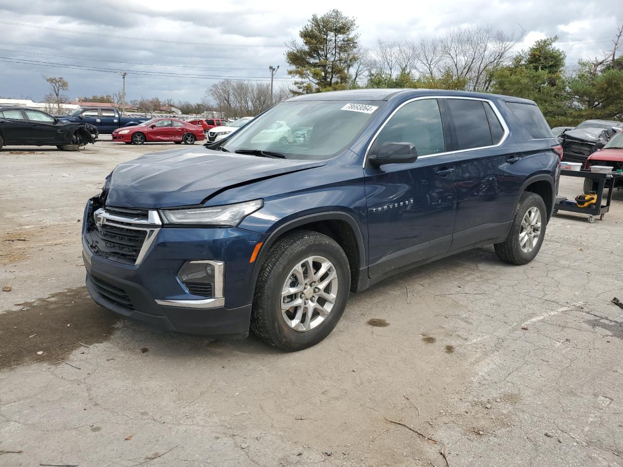 2022 CHEVROLET TRAVERSE LS VIN:1GNEVFKW8NJ190604