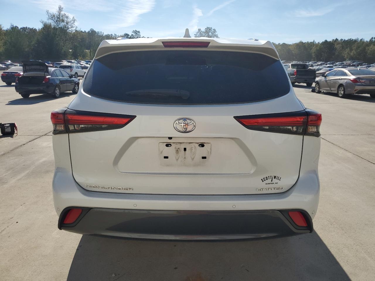 2022 TOYOTA HIGHLANDER LIMITED VIN:5TDYZRAHXNS549744