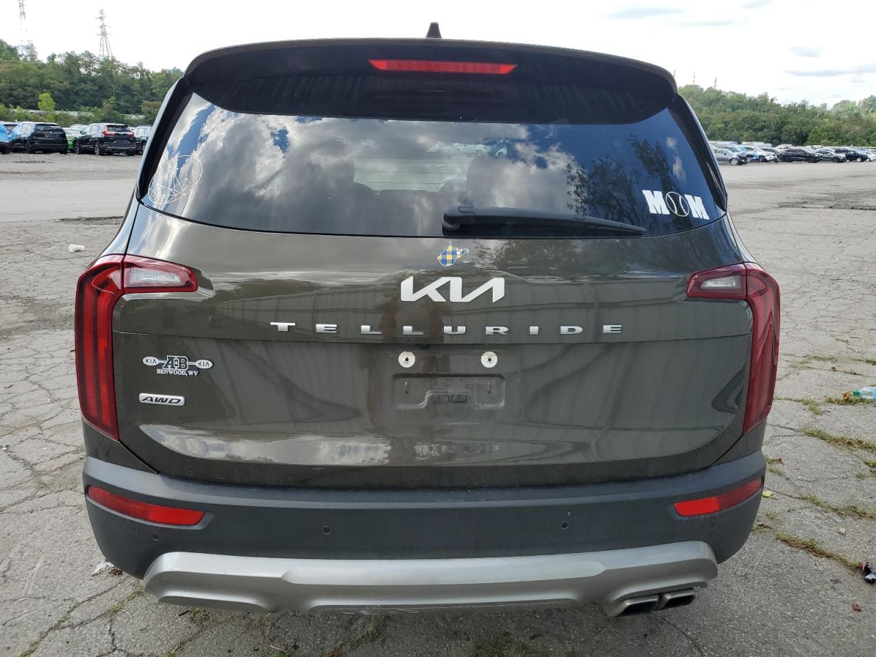 2022 KIA TELLURIDE S VIN:5XYP6DHC8NG243754