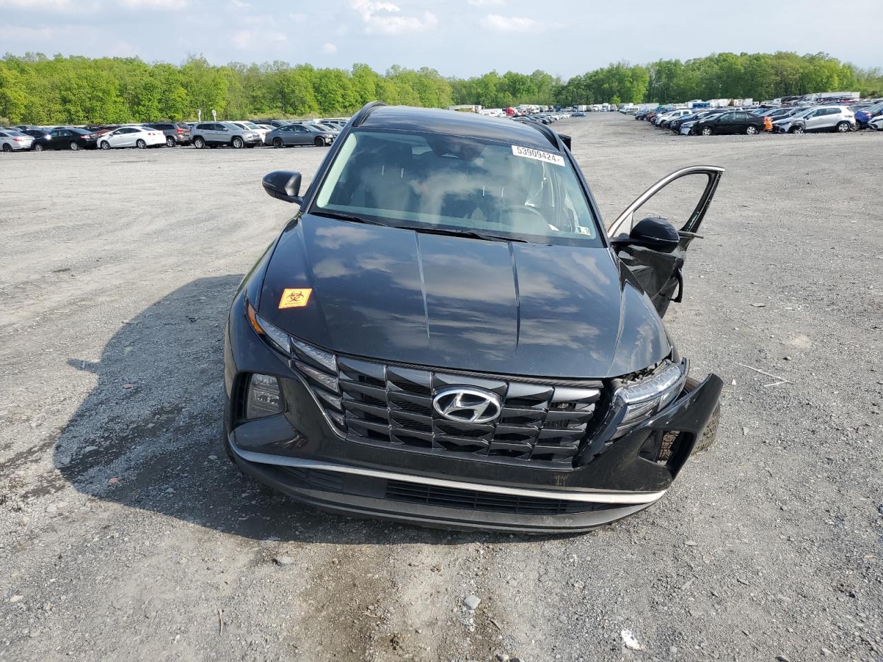 2022 HYUNDAI TUCSON BLUE VIN:KM8JBCA13NU031035
