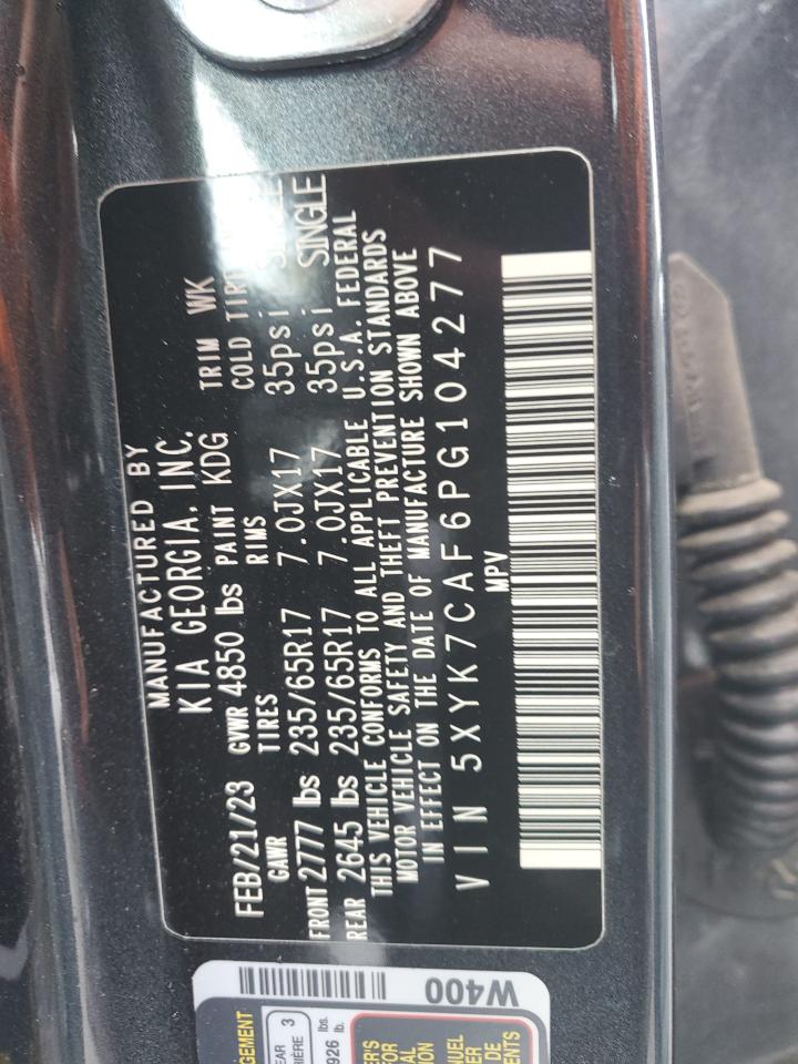 2023 KIA SPORTAGE X-PRO VIN:5XYK7CAF6PG104277