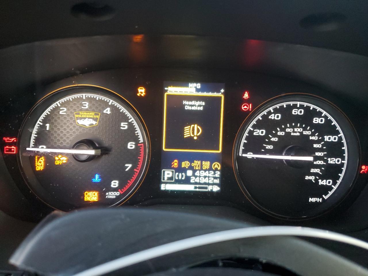 2022 SUBARU FORESTER WILDERNESS VIN:JF2SKAMC1NH526189