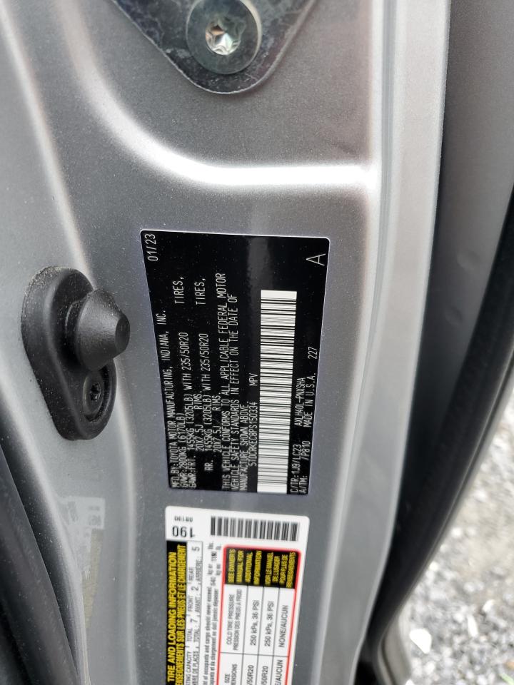 2023 TOYOTA SIENNA XSE VIN:5TDCRKEC8PS150334