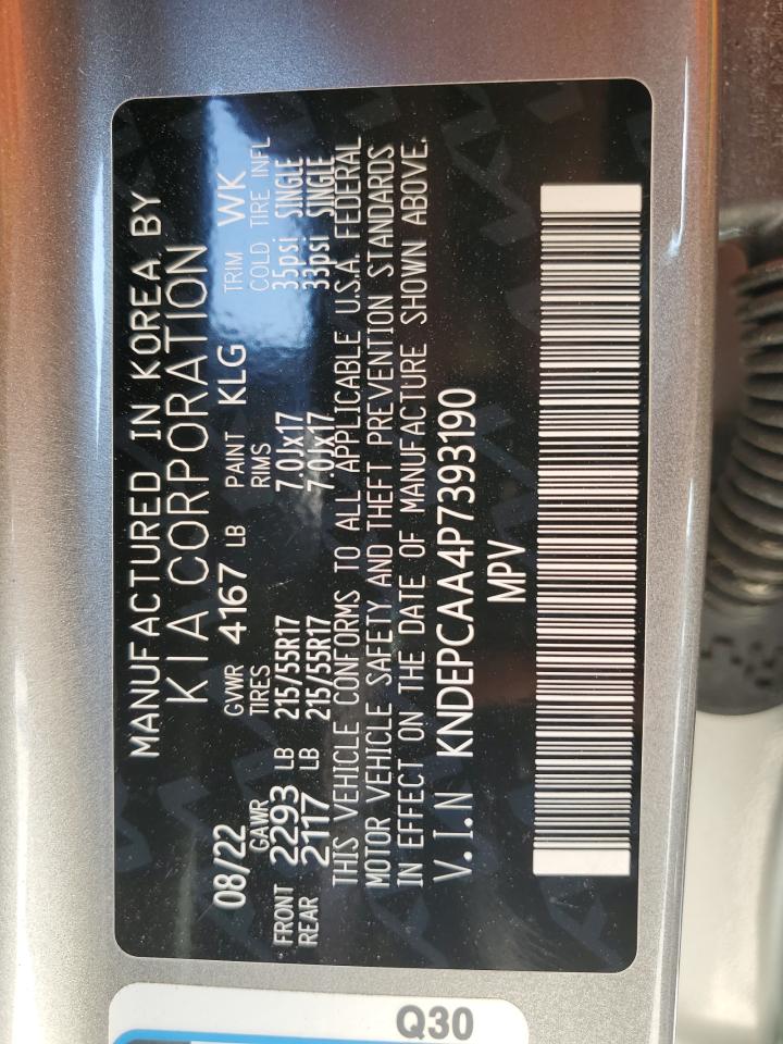 2023 KIA SELTOS LX VIN:KNDEPCAA4P7393190