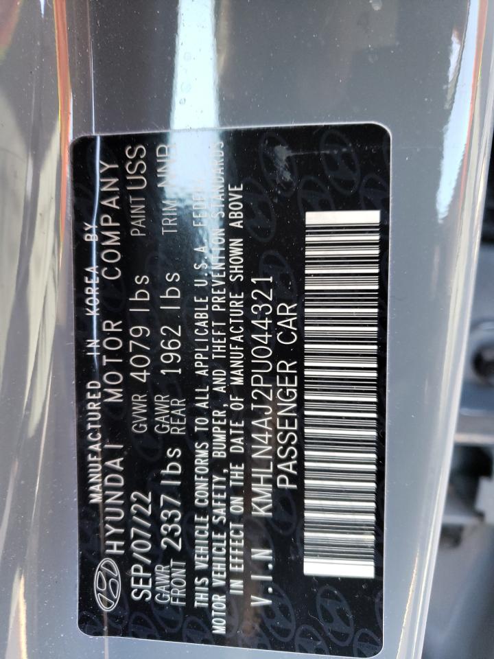 2023 HYUNDAI ELANTRA LIMITED VIN:KMHLN4AJ2PU044321