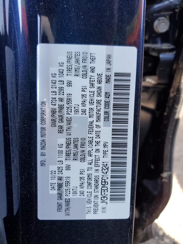 2023 MAZDA CX-5 PREMIUM VIN:JM3KFBDM9P0143241