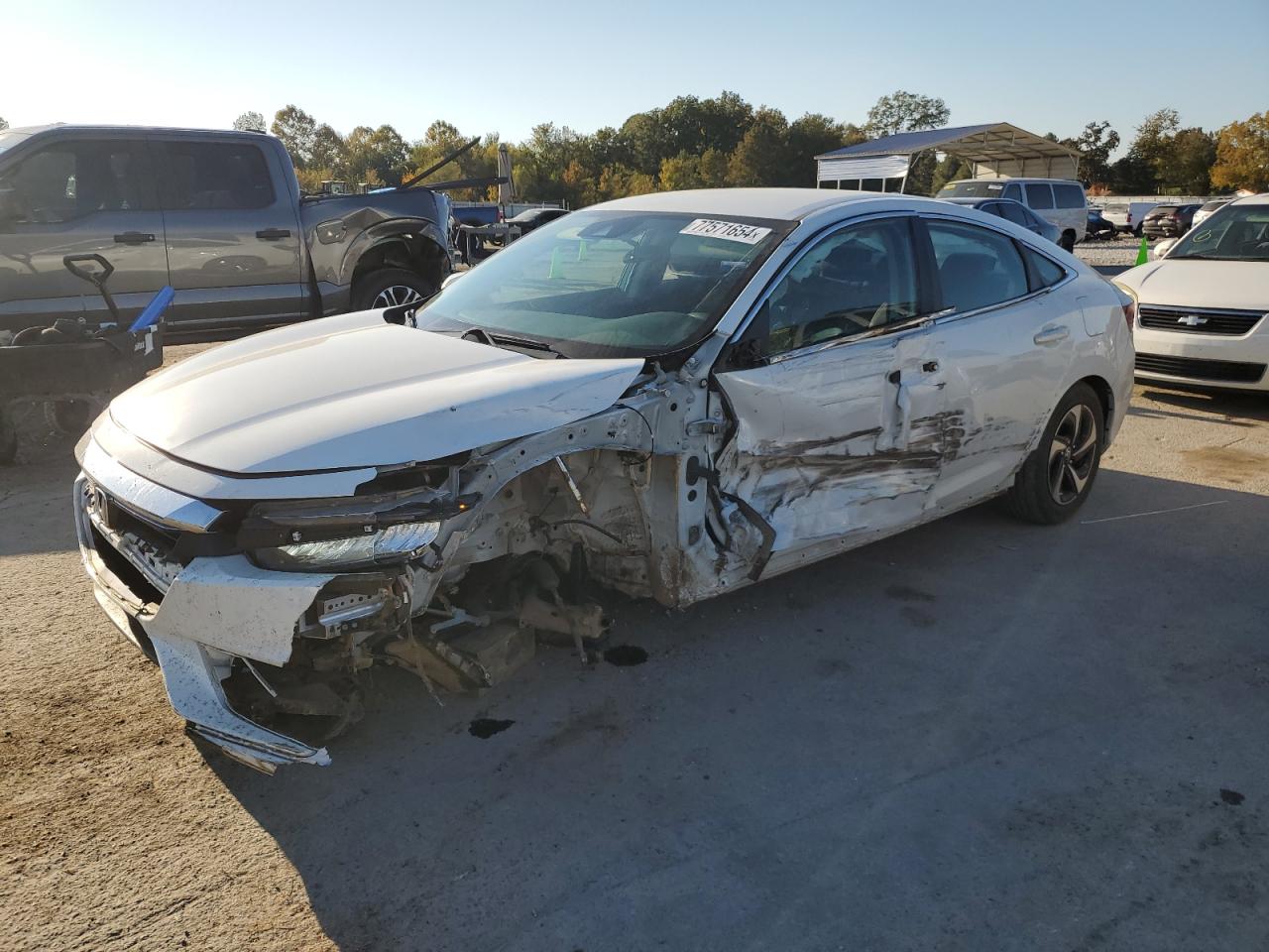 2022 HONDA INSIGHT EX VIN:19XZE4F55NE017409