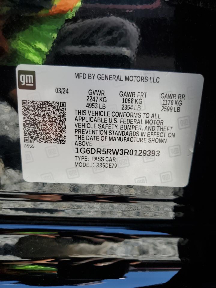 2024 CADILLAC CT5-V  VIN:1G6DR5RW3R0129393