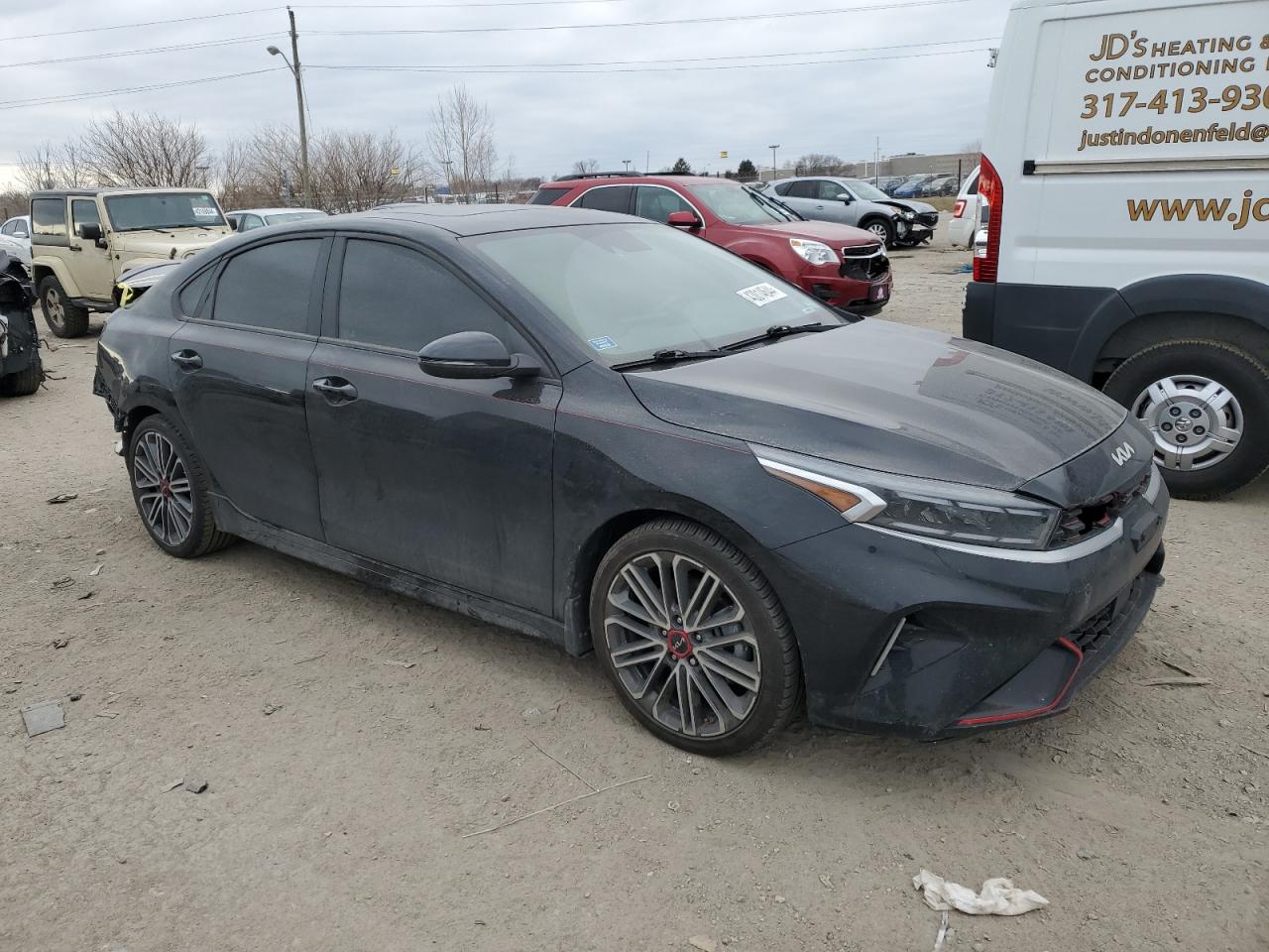 2022 KIA FORTE GT VIN:3KPF44AC6NE434646