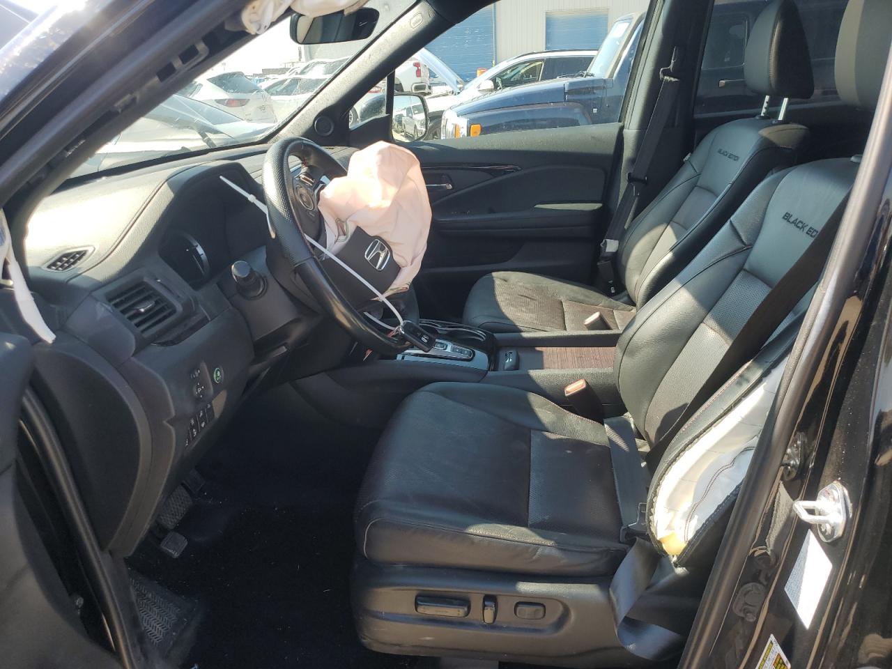 2022 HONDA RIDGELINE BLACK EDITION VIN:5FPYK3F83NB039533