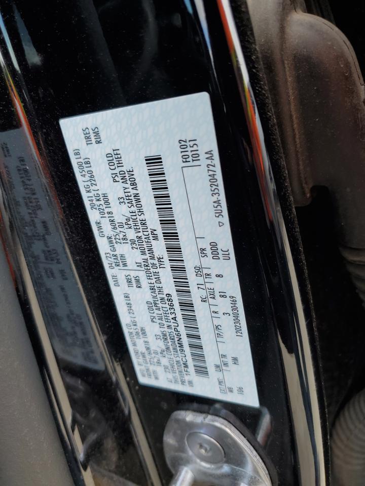 2023 FORD ESCAPE ST LINE VIN:1FMCU9MN6PUA33689