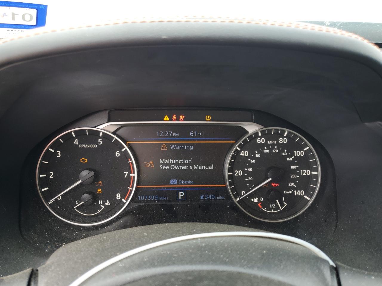 2022 NISSAN ALTIMA SR VIN:3FMCR9B66RRF19622