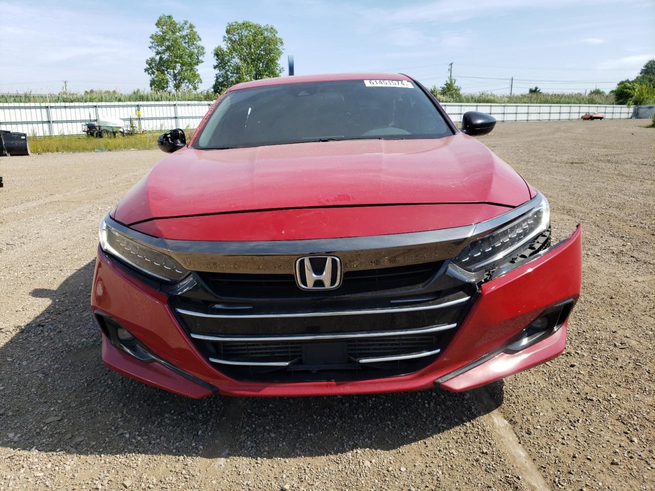 2022 HONDA ACCORD SPORT VIN:1HGCV1F3XNA038408