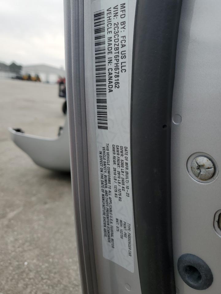 2023 DODGE CHALLENGER R/T VIN:2C3CDZBT6PH678162