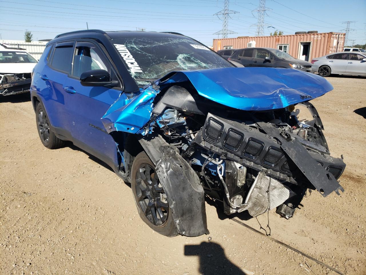 2022 JEEP COMPASS LATITUDE VIN:3C4NJDBB2NT195456