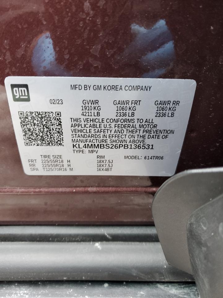 2023 BUICK ENCORE GX PREFERRED VIN:KL4MMBS26PB136531