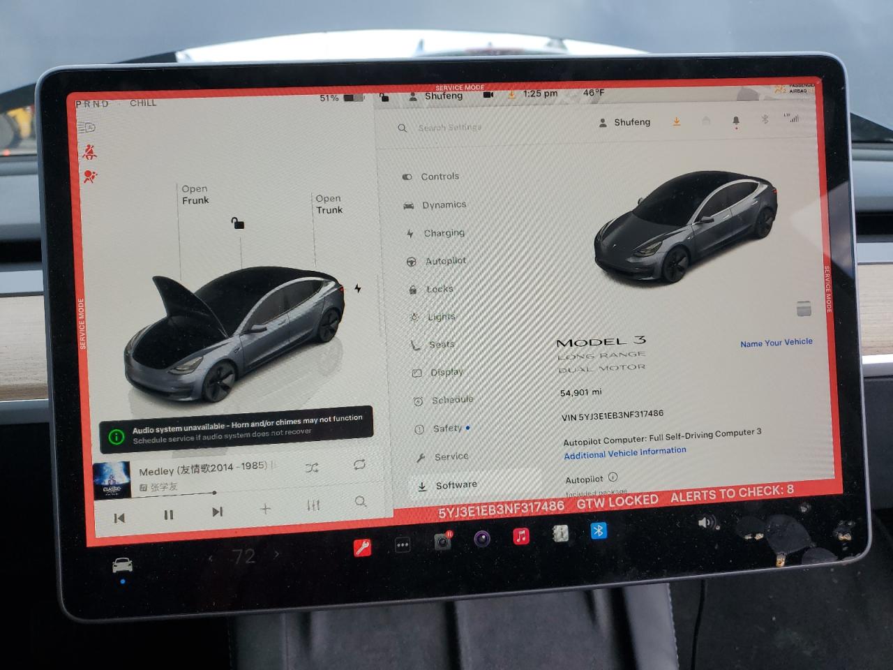 2022 TESLA MODEL 3  VIN:5YJ3E1EB3NF317486