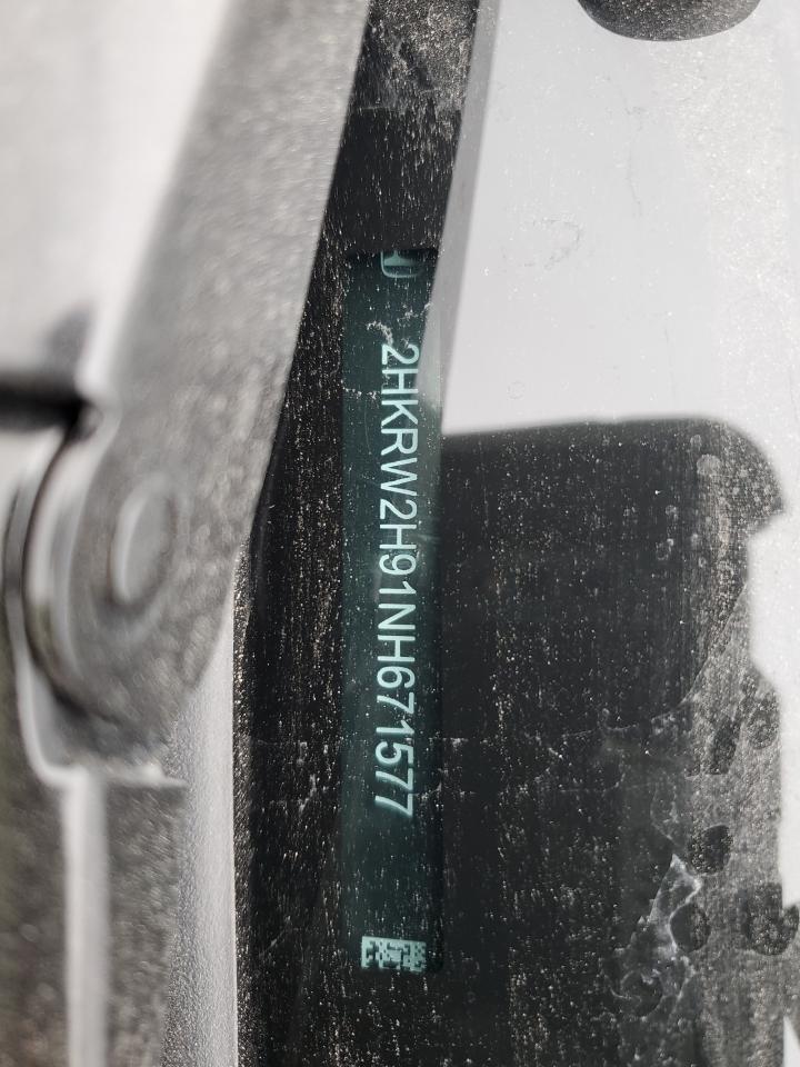 2022 HONDA CR-V TOURING VIN:2HKRW2H91NH671577