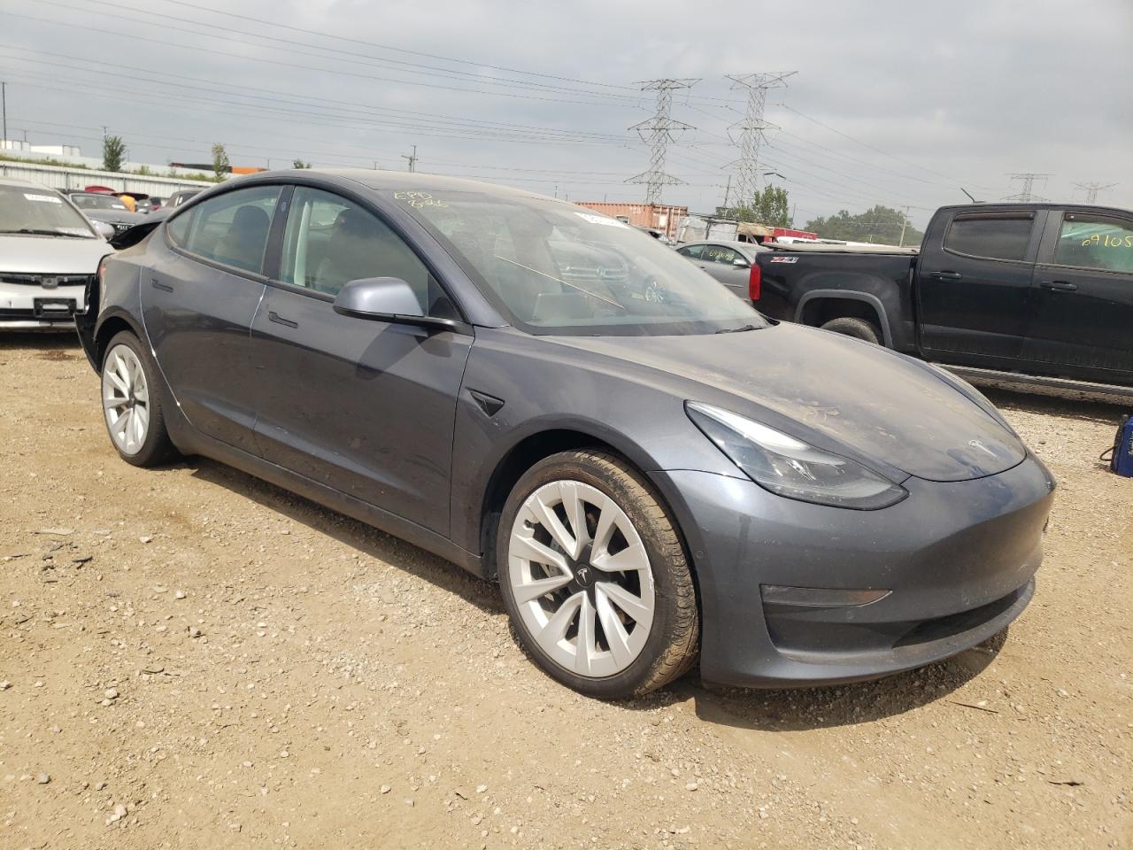 2022 TESLA MODEL 3  VIN:5YJ3E1EB8NF124024