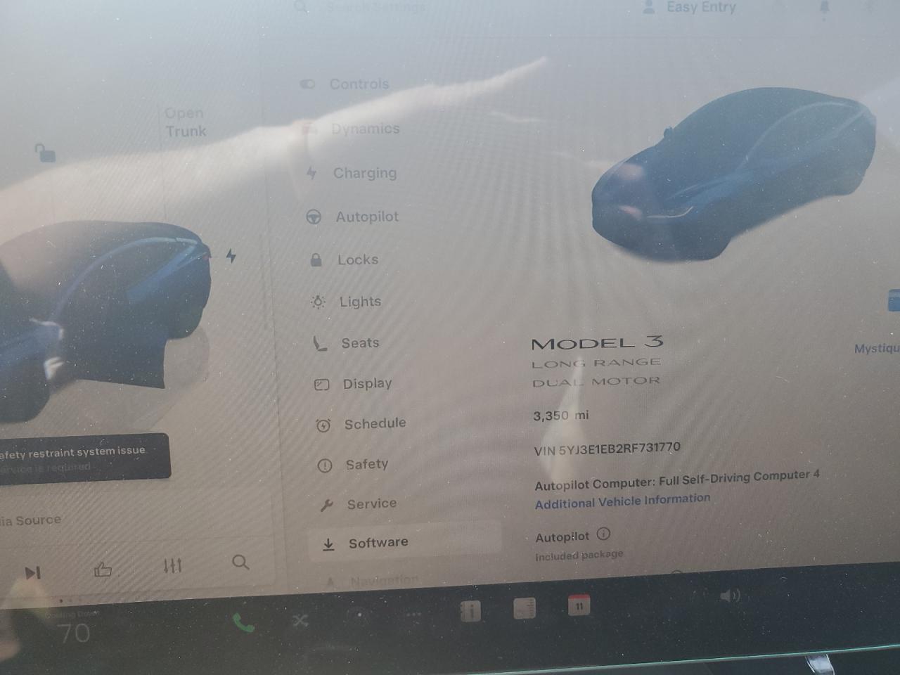 2024 TESLA MODEL 3  VIN:5YJ3E1EB2RF731770