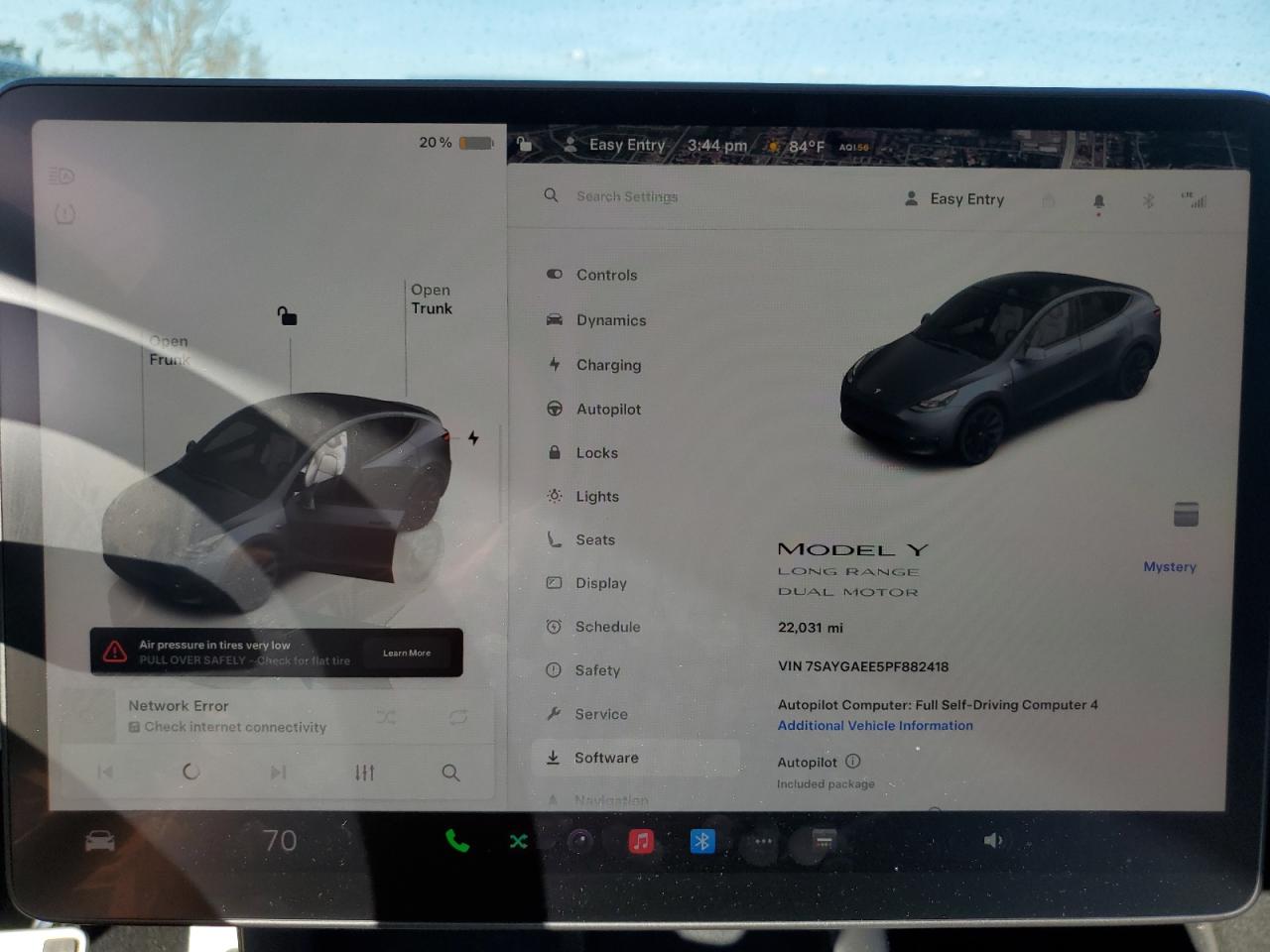 2023 TESLA MODEL Y  VIN:7SAYGAEE5PF882418