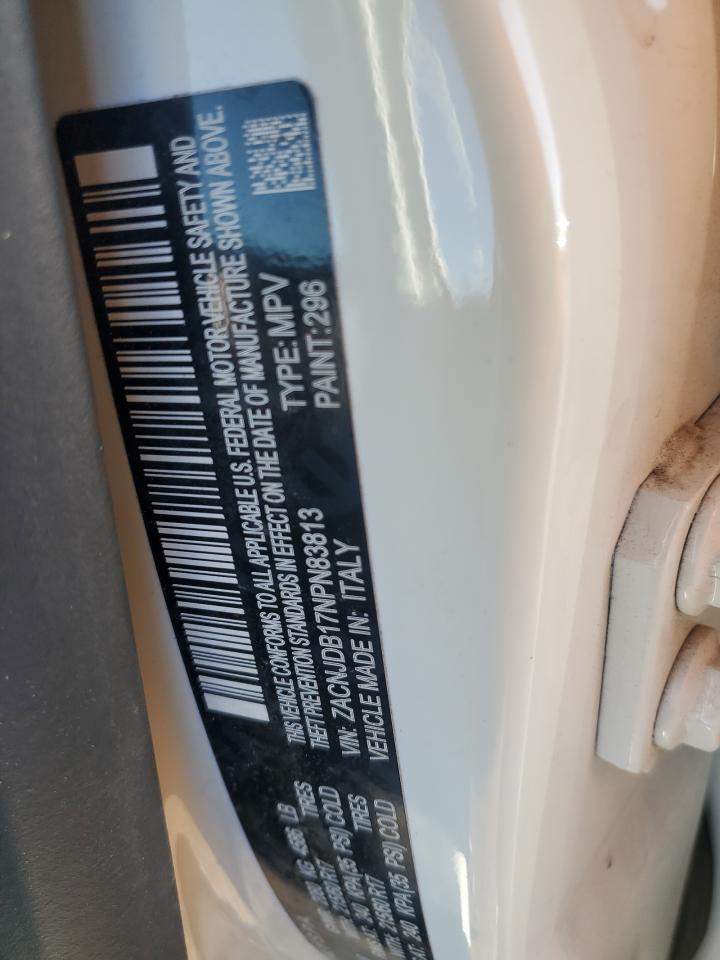 2022 JEEP RENEGADE LATITUDE VIN:ZACNJDB17NPN83813
