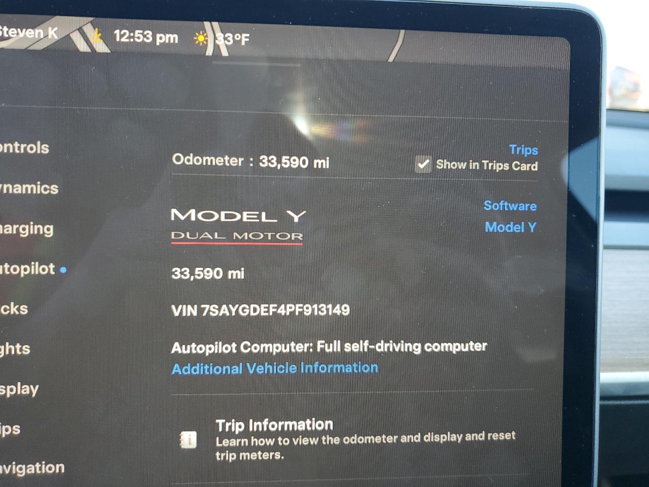 2023 TESLA MODEL Y  VIN:7SAYGDEF4PF913149